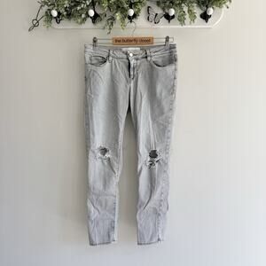 IRO faded Distressed mid rise Jeans 31 Cortez KS boho grunge